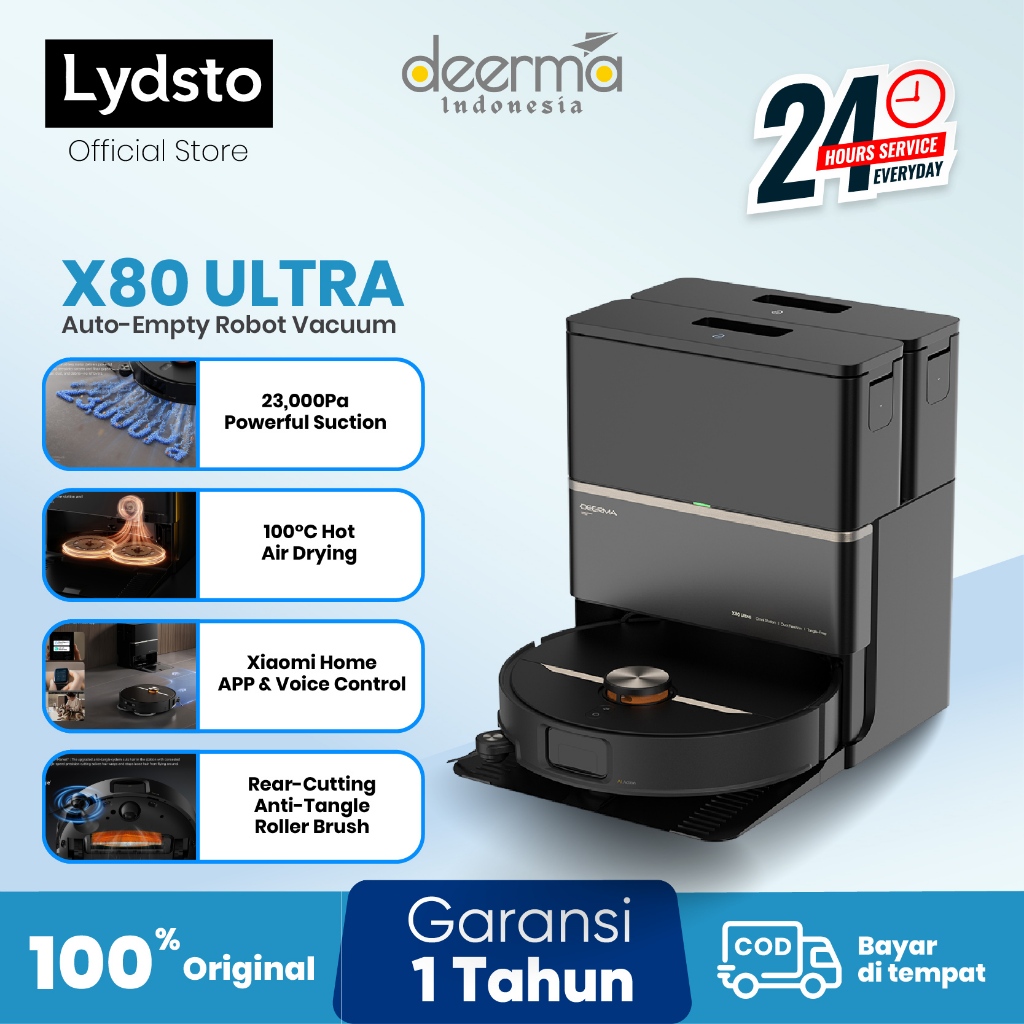 Foto Deerma Robot Vacuum Cleaner 2-in-1 Mop X80-Ultra
